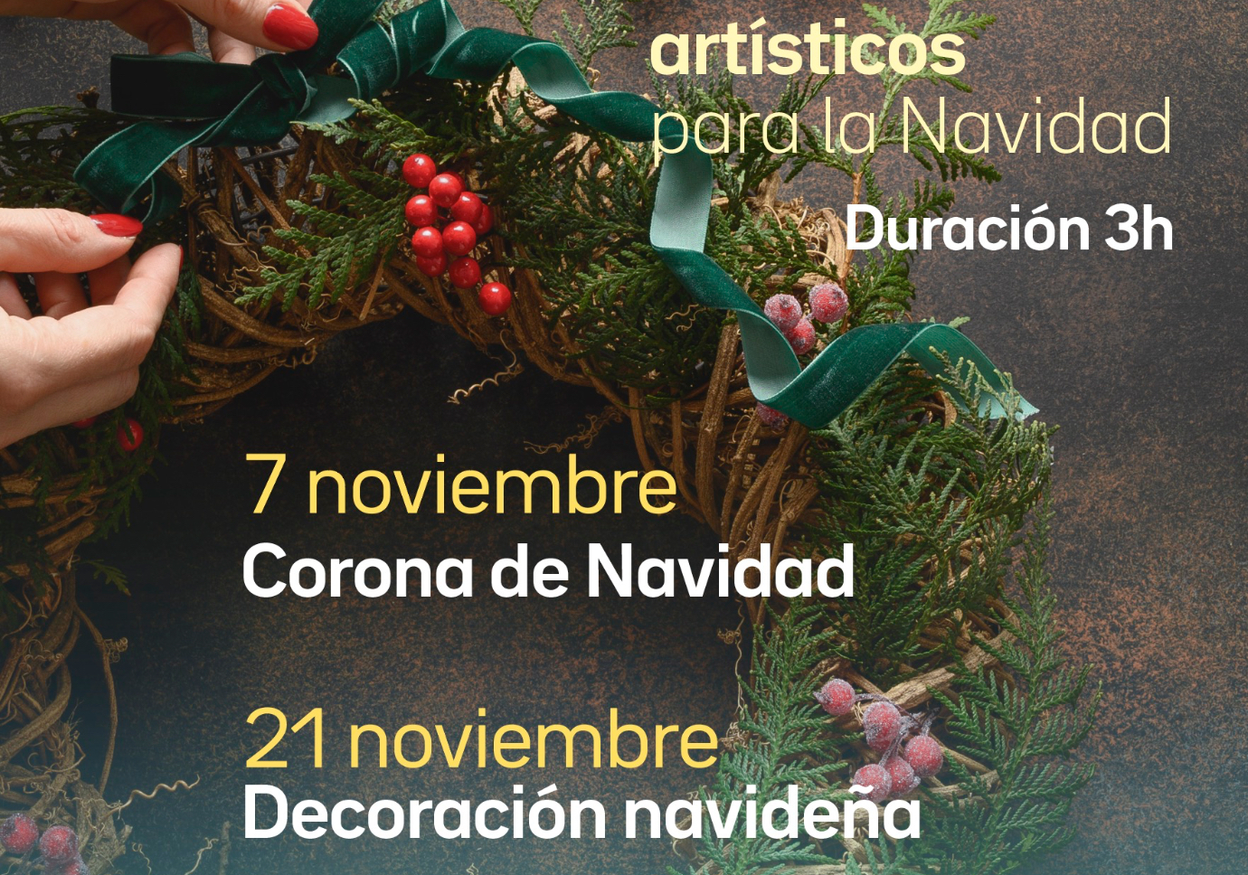 Talleres de decoración navideña.