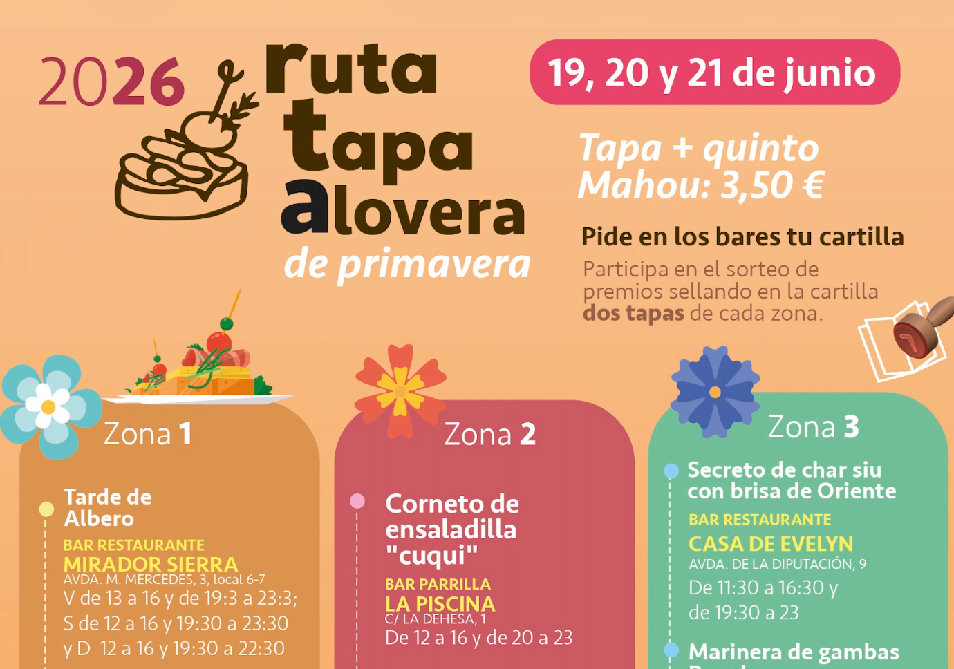 Ruta de la tapa de primavera este fin de semana